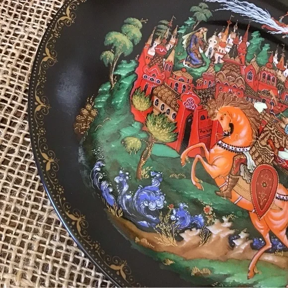 Vintage 1988 Russian Legends Fairy Tale porcelain plate. Plate #1 in the…